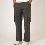Men’s Baggy Fit Cargo Pants in Olive
